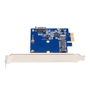 Bộ Chuyển Đổi Điều Khiển Thẻ Mở Rộng Kết Hợp PCIe Sang MSATA & SATA3.0 Cho Máy Tính Để Bàn