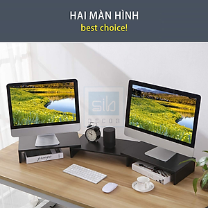 Bộ 3 Kệ Để Màn Hình Đa Chức Năng Dễ Dàng Điều Chỉnh Chiều Dài Từ 80 Đến 120cm SIB Decor KDB10