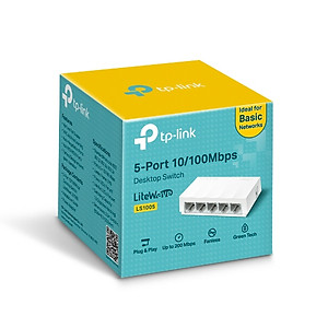 Bộ Chia Mạng Switch Để Bàn TP-Link LS1005 5 Cổng 10/100Mbps - Hàng Chính Hãng