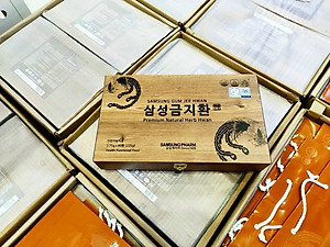 An Cung Ngưu Hoàng Hoàn Hàn Quốc Hộp Gỗ 60 viên x 3,75gr