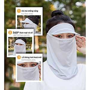 Khẩu trang ninja che kín mặt chống nắng bụi vải thun đeo tai thoáng mát nam nữ đeo được
