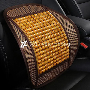 Miếng Tựa Lưng Ghế Hạt Gỗ Cho Ghế ô tô Và Văn Phòng