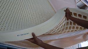 Nệm cao su 1 mặt lỗ HAPPYGOLD Kim Cương dày 5cm