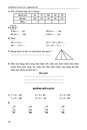 100 Đề Kiểm Tra Toán 2