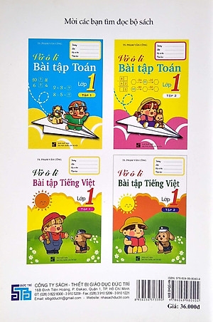 Vở Ô Li Bài Tập Toán Lớp 1 - Tập 1