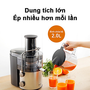 Máy ép trái cây đa năng Panasonic MJ-CB800SRA- Ép hiệu quả với mâm xay 100% kim loại - Công suất 1000W dung tích 2.0L - Kèm cối sinh tố cối xay khô - Hàng chính hãng
