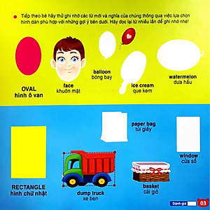 Sách Bộ Sưu Tập 200 Sticker - Số Đếm, Hình Dạng, Màu Sắc