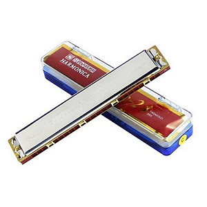 Kèn Harmonica Tremolo Suzuki Study 24 Lỗ (Key C 24 Holes) kèm Kèn Kazoo DreamMaker