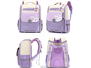 Balo học sinh cấp 1 và 2 siêu nhẹ chống gù chống nước cao cấp phong cách nhật bản