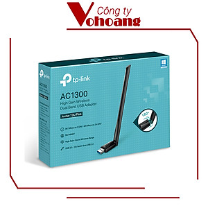 USB Thu Sóng Wifi TP-Link T3U Plus | Băng Tần Kép Chuẩn AC1300 | Hàng Chính Hãng