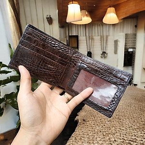 Bóp Nam Da Cá Sấu Thật 2 Mặt. GÙ CÁ SẤU NGUYÊN CON LỚN SIÊU ĐẸP