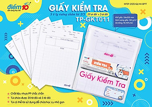 Giấy Kiểm Tra Điểm 10 5 Ôly - TP-GKT011