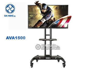 Giá treo tivi di động nhập khẩu AVA1500-60-1P (Đ8) màu đen cho tivi 32-65 inch
