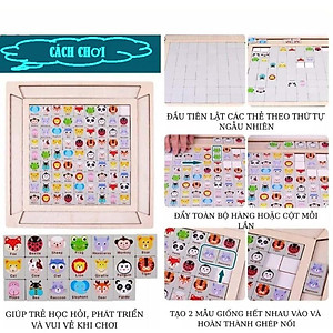 Đồ Chơi Gỗ Xếp Hình Pikachu, Đồ Chơi Thông Minh Rèn Luyện Tư Duy Trí Não Cho Bé