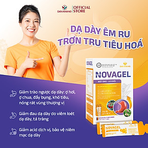 Gói Hỗ Trợ Giảm Đau Dạ Dày Tức Thì, Cải Thiện Tình Trạng Đầy Hơi Ợ Chua, Đau Rát Bao Tử Novagel Hộp 20 gói - Nguyên Liệu Nhập Khẩu Châu Âu