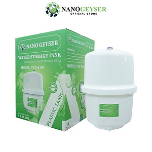 Bình áp máy lọc nước 8L Nano Geyser, Tặng van bình áp nối nhanh - Hàng Chính Hãng