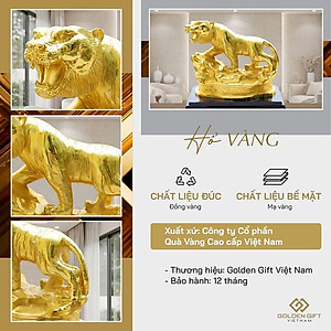 Tượng Hổ phong thủy mạ vàng – 12CGH
