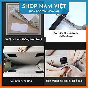 1 Mét Cuộn Keo 2 Mặt Băng Gai Dính Velcro Dán Xé Treo Đồ, Treo Ổ Điện, Treo Tranh Tiện Lợi