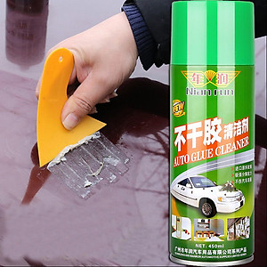 Chai Xịt Tẩy Keo Dính Đa Năng Trên Mọi Bề Mặt 450ml Tặng Kèm Khăn Lau + Khẩu Trang Cao Cấp AZONE