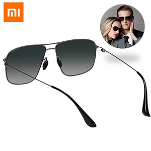 Xiaomi Xiaomi Mijia cổ điển vuông kính mát Pro khung thép không gỉ Nylon ống kính phân cực UV bảo vệ chống lại dầu vết bẩn screwless
