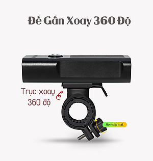 Đèn Pha Trước Xe Đạp NX3 Có Sạc USB Siêu Sáng Cao Cấp Chống Nước Dành Cho Xe Đạp Địa Hình, Xe Đạp Thể Thao Giúp Đạp Xe An Toàn Ban Đêm