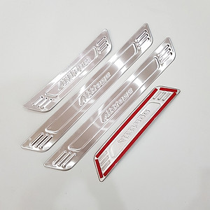Bộ Ốp bậc cửa, Nẹp bước chân INOX dành cho xe Mitsubishi Attrage 2020