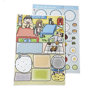 Bộ Tranh Tương Tác Cô Tiên Xanh - Tiệm Cơm Tấm Sườn Bì Chả