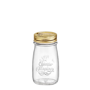 Chai thủy tinh đựng sữa hạt 200ml Quattro – Nắp vặn kín hơi – Bormioli Rocco