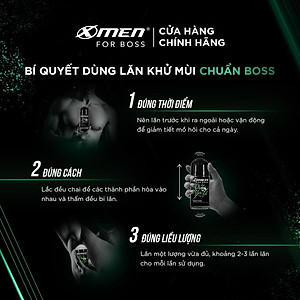 Combo 2 Lăn khử mùi Xmen for Boss 50ml/chai Hương Năng Động Motion