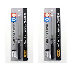 Tua nơ vít cao cấp Nhật Bản Echo Metal 18,3 cm đầu bằng thép Vanadi cứng chắc được nhiễm từ