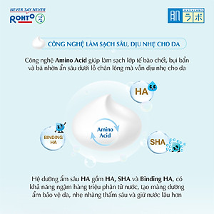 Bọt rửa mặt dưỡng ẩm Hada Labo Gokujyun Moisturizing Foaming Wash 160ml