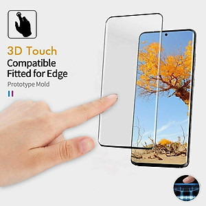 Miếng dán kính cường lực 3D cho Samsung Galaxy S23 / Galaxy S23 Ultra / Galaxy S23 Plus / Galaxy S23+ hiệu Kuzoom Protective Glass - mỏng 0.3mm, vát cạnh 2.5D, độ cứng 9H, viền cứng mỏng - Hàng nhập khẩu