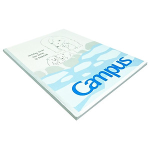 Vở Polar Bear - B5 Kẻ Ngang Có Chấm 80 Trang ĐL 70g/m2 - Campus NB-BPBE80 (Mẫu Màu Giao Ngẫu Nhiên)