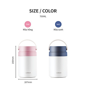 Hộp giữ nhiệt đựng đồ ăn có tay cầm Handle Food Jar LocknLock 700ml