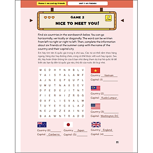 Sách Level Up - 100 Trò Chơi Từ Vựng Tiếng Anh Lớp 4