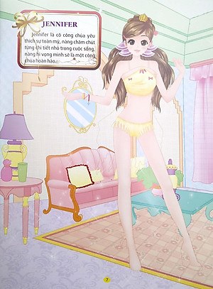 Sách Princess Sticker - Dán Hình Công Chúa - Công Chúa Mỹ Lệ