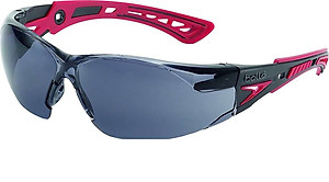 KÍNH BẢO HỘ BOLLÉ RUSH PLUS TRÒNG TRONG HOẶC XÁM KHÓI, Lớp phủ Platinum chống xước và sương mù, Bảo vệ 99,9% tia UVA / UVB