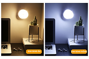 Đèn LED cảm ứng, cảm biến thông minh không dây, Pin sạc, nhận diện người có nam châm gắn tường xoay 360 độ làm đèn học, cho phòng ngủ, nhà vệ sinh, cho tủ quần áo, cầu thang, ban công, hành lang - MH2011