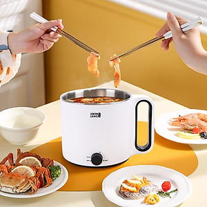 Nồi lẩu điện mini đa năng Lebenlang LBEC0808 1500ml - Hàng chính hãng