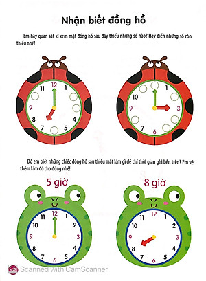 Sách Vui Học Toán - Học Xem Giờ