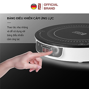 Bếp từ đơn LEBENLANG LBII5505S mặt kính chịu lực, có chức năng hẹn giờ, cài đặt thời gian nấu, công suất 2000W - hàng chính hãng