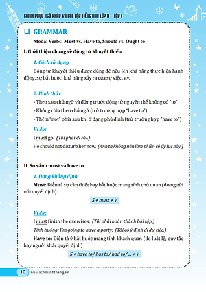 Chinh Phục Ngữ Pháp Và Bài Tập Tiếng Anh 11 - Tập 1