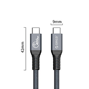 Cáp Thunderbolt 4 ORICO TBZ4 tốc độ 40Gbps, Sạc PD 100W, 8K 60Hz - Hàng Chính Hãng