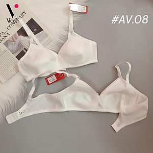 Áo lót nữ mỏng, không đệm mút, không gọng Vicci AV.08 mềm mại, thoáng mát tạo cảm giác dễ chịu, thoải mái tuyệt đối, phù hợp cho người ngực to, bà bầu, phụ nữ trung niên