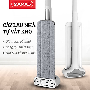 Cây lau nhà tự vắt thông minh tự gấp gọn , chổi lau xoay 360 độ dễ dàng len lỏi vào các vị trí khó lau -  Thiết kế nhỏ gọn, tiện dụng, tiết kiệm không gian khi cất giữ, có thể dựng đứng độc lập mà không cần đến thanh kẹp tường - DAMAS Pro M232
