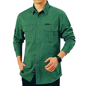 Áo sơ mi nam kaki dài tay KK001 Thời Trang PONIVALAZA Cao Cấp Phong Cách Hàn Quốc Trẻ Trung Năng Động