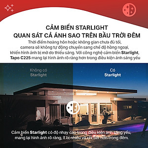 Camera trong nhà TP-Link Tapo C225 - Quay quét 360 độ, Phát hiện người, vật và xe cộ, Đàm thoại 2 chiều - Hàng chính hãng