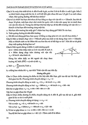 Vật Lý 10 - Tuyệt Kỹ Các Thủ Thuật Giải Nhanh Tự Luận - Trắc Nghiệm