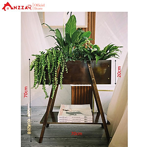 Chậu gỗ trồng cây, hoa, kệ trồng cây ban công-02