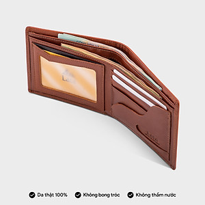 Ví nam da bò Lata ( Thời trang nam - Ví da thật LVN84 )